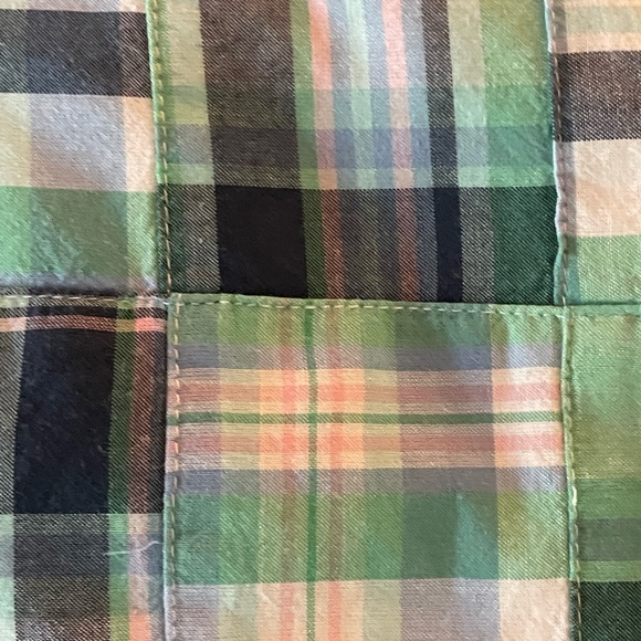 Talbots Cotton Blue/Green Plaid Shell.. like new .. Lg.. - Picture 3 of 8